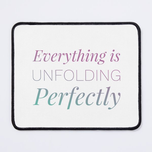 Item preview, Everything Is Unfolding Perfectly | Affirmation Art | Minimal Pastel Typography designed and sold by Syvonne Kozuch.