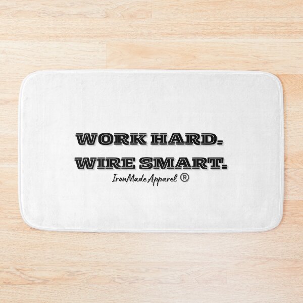Item preview, WORK HARD. WIRE SMART. Electrician T-Shirt – Funny Electrical Worker Shirt for Linemen, Electrical Engineers & Tradesmen designed and sold by IronMade Apparel.