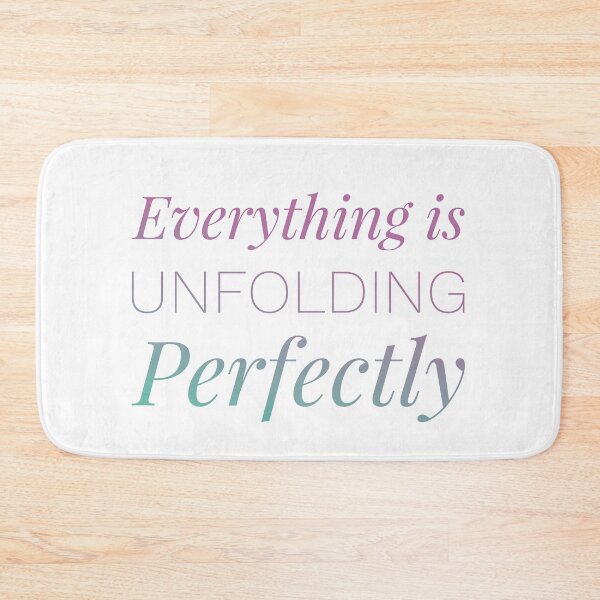 Item preview, Everything Is Unfolding Perfectly | Affirmation Art | Minimal Pastel Typography designed and sold by Syvonne Kozuch.