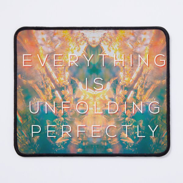 Item preview, Everything Is Unfolding Perfectly | Dreamy Psychedelic Affirmation Art designed and sold by Syvonne Kozuch.