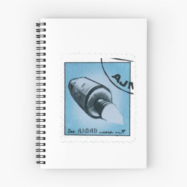 Item preview, Space Shuttle Blue Vintage Postage Stamp designed and sold by red-amber65.