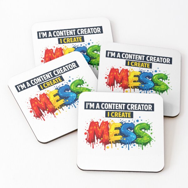 Item preview, I’m A Content Creator I Create Mess — Funny Chaos Meme Typography designed and sold by EOVM.