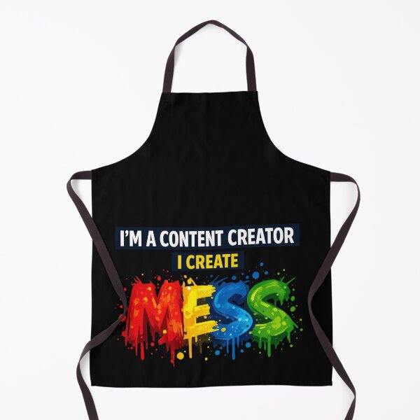 Item preview, I’m A Content Creator I Create Mess — Funny Chaos Meme Typography designed and sold by EOVM.