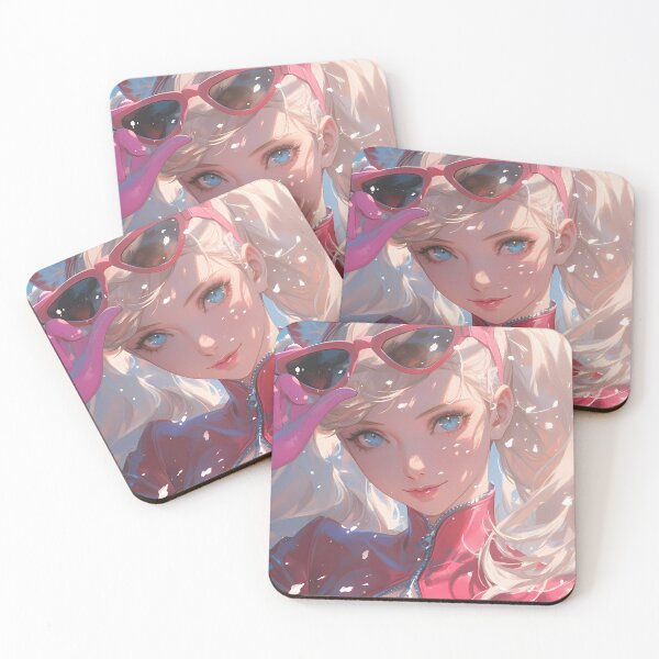 Item preview, Ann Takamaki Persona 5 Pink Cat Chic With Sunglasses designed and sold by Spraykart.
