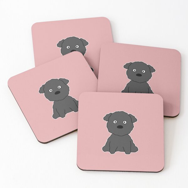 Item preview, Cute Sitting Black Poodle Dog Pet Art designed and sold by ubborn.