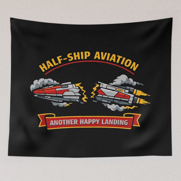 Item preview, Half Ship Aviation Happy Landing Retro designed and sold by agearb.