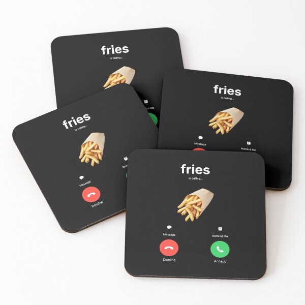 Item preview, fries is calling: meme gift, funny gag gift  designed and sold by revolsrawrats.