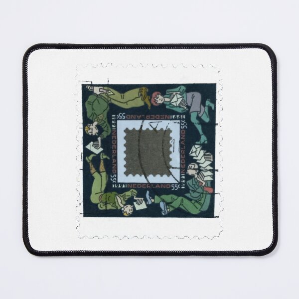 Item preview, Nederland Square Characters Vintage Postage Stamp designed and sold by red-amber65.