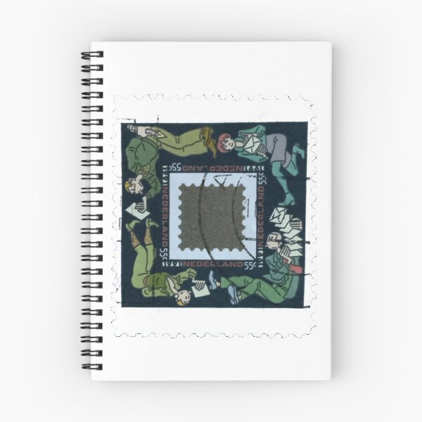 Item preview, Nederland Square Characters Vintage Postage Stamp designed and sold by red-amber65.