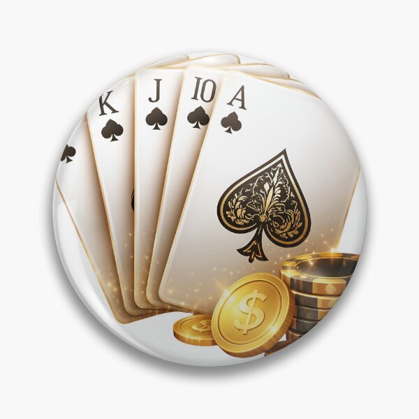 Item preview, Golden poker cards and chips for a high stakes game night designed and sold by Creative88Art.