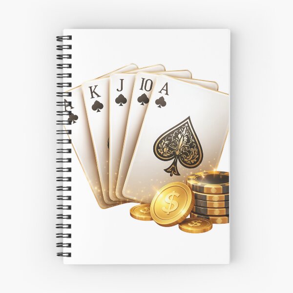Item preview, Golden poker cards and chips for a high stakes game night designed and sold by Creative88Art.