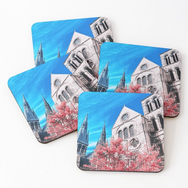 Item preview, Crimson Cathedral: Hyperspectral Gothic Dream – European Architecture designed and sold by StickersPhotoPaintings.