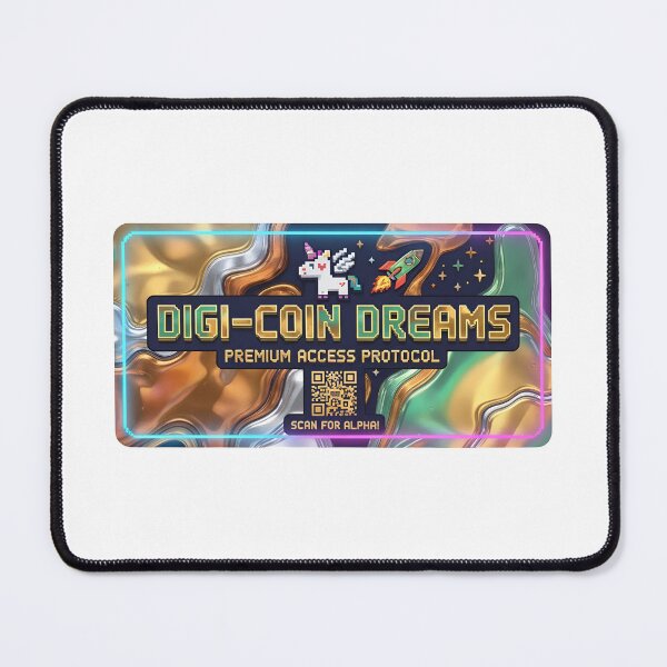Item preview, Premium access protocol card with unicorn and rocket designed and sold by Creative88Art.