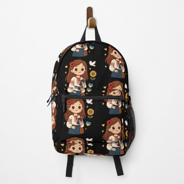 Item preview, Modern Ukrainian girl in kawaii style designed and sold by KawaiiHero.