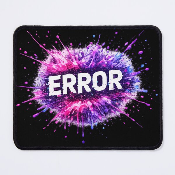 Item preview, ERROR — Glitch Paint Splash Tech Typography Design designed and sold by EOVM.