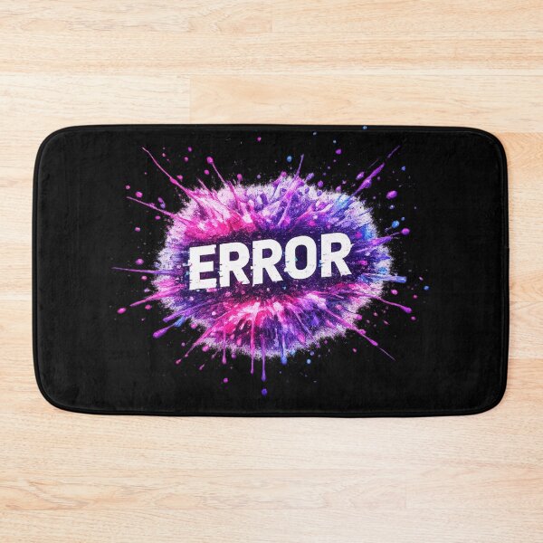 Item preview, ERROR — Glitch Paint Splash Tech Typography Design designed and sold by EOVM.