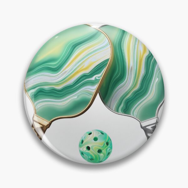 Item preview, Vibrant pickleball paddles and ball in modern design designed and sold by Creative88Art.