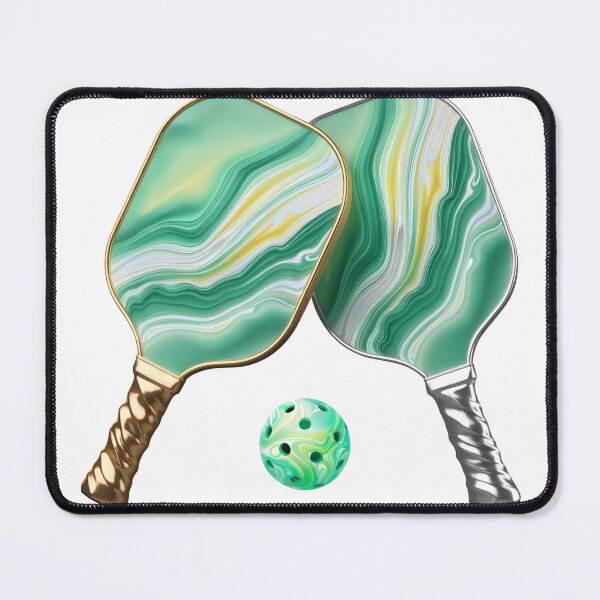 Item preview, Vibrant pickleball paddles and ball in modern design designed and sold by Creative88Art.