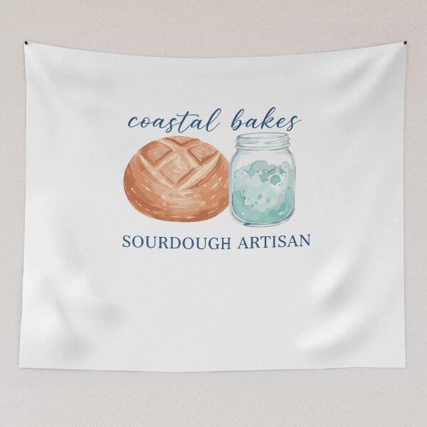 Item preview, Sourdough Bread Baking Baker Artisan Coastal Bakes designed and sold by LuminOrb.