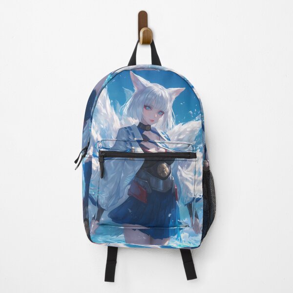 Item preview, Kaga Azur Lane Fox Ears White Hair Blue Outfit Icy Serenity designed and sold by Spraykart.