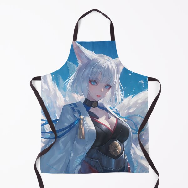 Item preview, Kaga Azur Lane Fox Ears White Hair Blue Outfit Icy Serenity designed and sold by Spraykart.