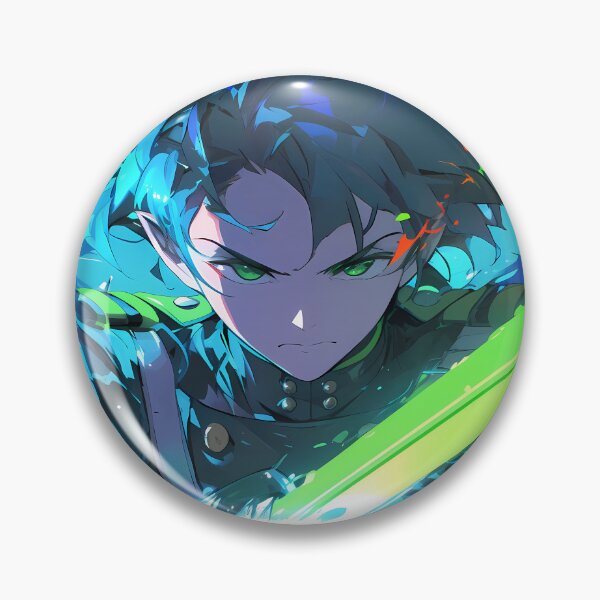 Item preview, Guren Ichinose Seraph Of The End Neon Focus Stare designed and sold by Spraykart.