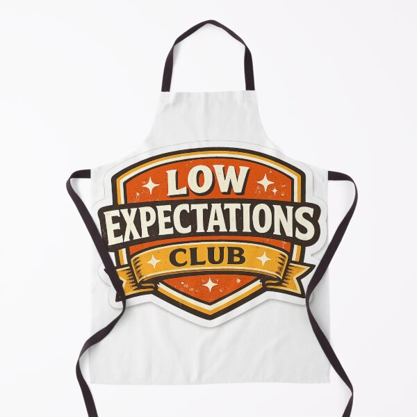 Item preview, Low Expectations Club – Funny Minimal Humor Sticker designed and sold by EOVM.