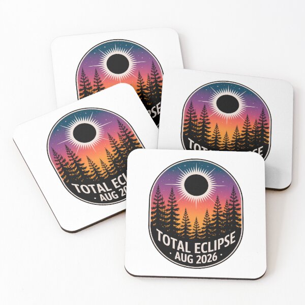 Item preview, Total Solar Eclipse August 2026 Vintage Forest Badge designed and sold by TanyaRe.