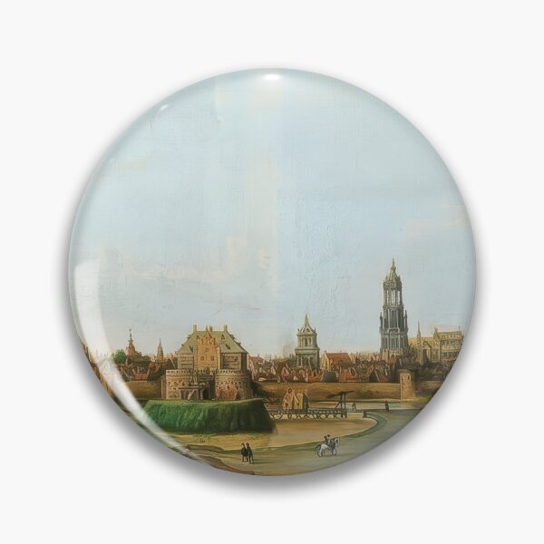 Item preview, View of Delft Southwest Historic Dutch Cityscape Painting designed and sold by TheSoulOfArt.