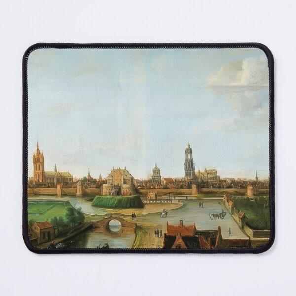 Item preview, View of Delft Southwest Historic Dutch Cityscape Painting designed and sold by TheSoulOfArt.