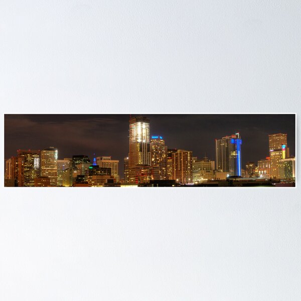 Item preview, Denver Nightscape Panorama designed and sold by ShotByAWolf.