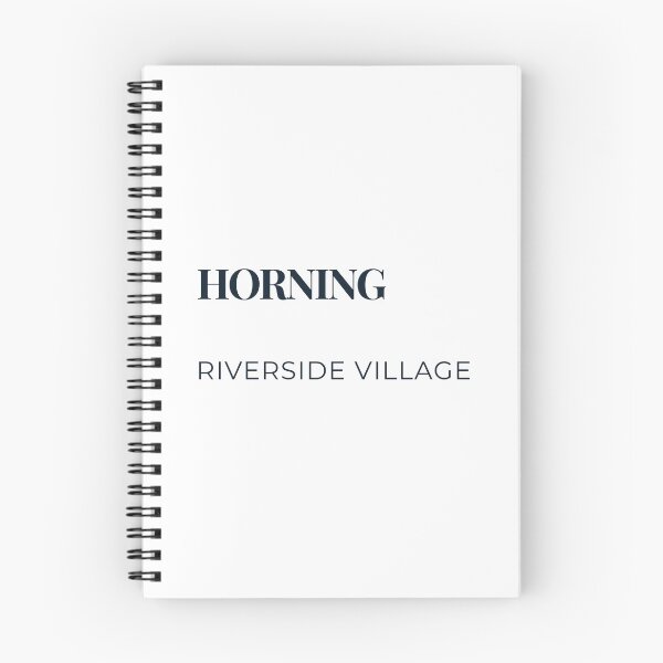 Item preview, Horning Riverside Village Norfolk Poster Minimalist Typography Print designed and sold by MyriadNorfolk.