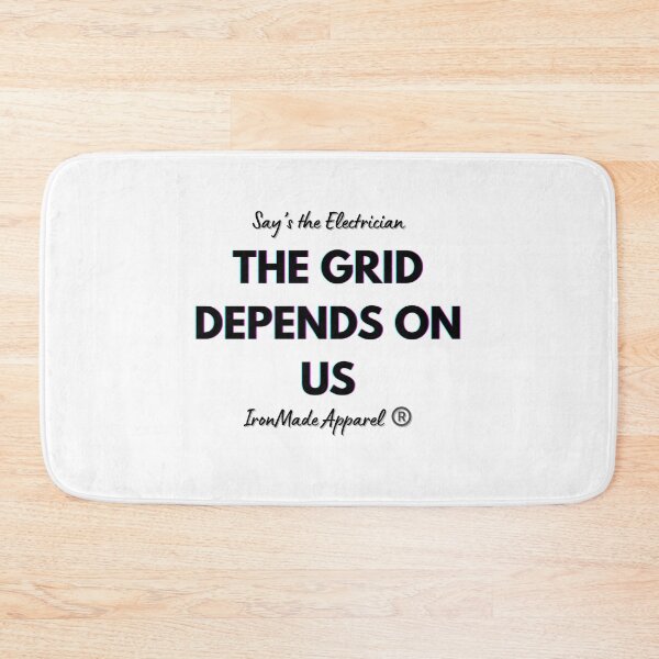 Item preview, The Grid Depends On Us Electrician Shirt – Power Lineman & Electrical Worker Pride Tee for Electricians designed and sold by IronMade Apparel.