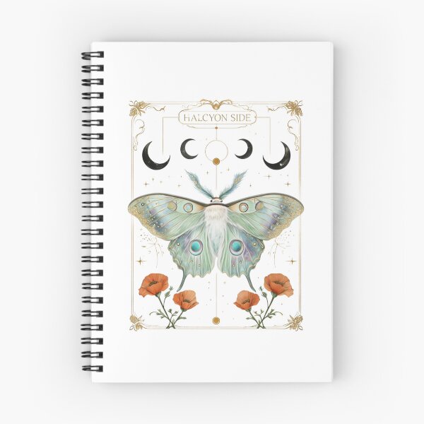 Item preview, Vintage Celestial Luna Moth Art — Halcyon Side Mystical Butterfly Illustration designed and sold by Colorful-Garden.