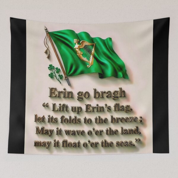 Item preview, Erin go bragh Lift up Erins Flag Irish Ireland designed and sold by OliDesigns.