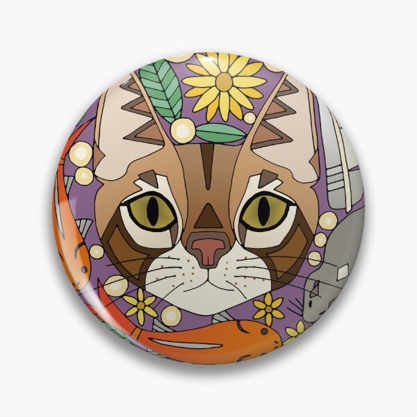 Item preview, a cats life polka violet designed and sold by scrummy.