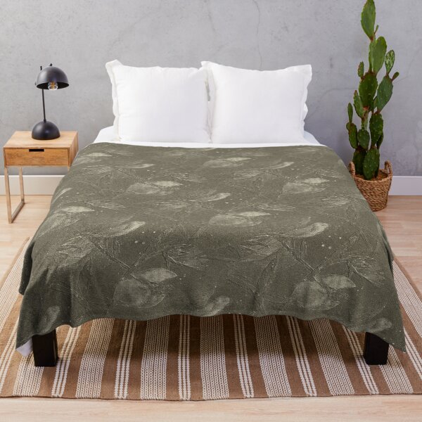 Item preview, Birds on a Branch Embossed Style Pattern in Brown designed and sold by Artistestella.