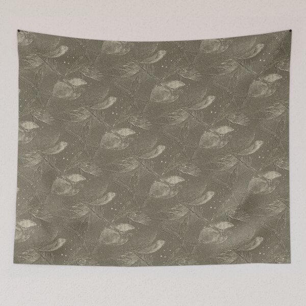 Item preview, Birds on a Branch Embossed Style Pattern in Brown designed and sold by Artistestella.