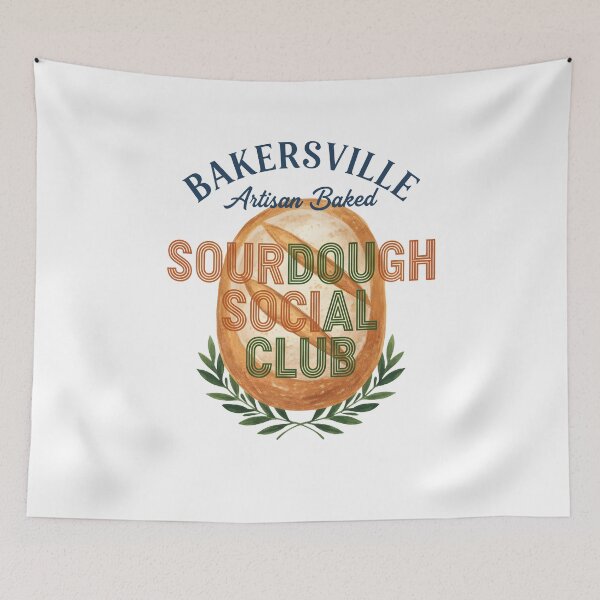 Item preview, Sourdough Social Club Bread Baking Baker Era designed and sold by LuminOrb.