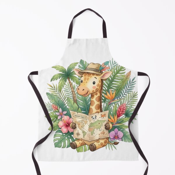 Item preview, Cute Giraffe Explorer Reading a Safari Map designed and sold by Biwbiwty.
