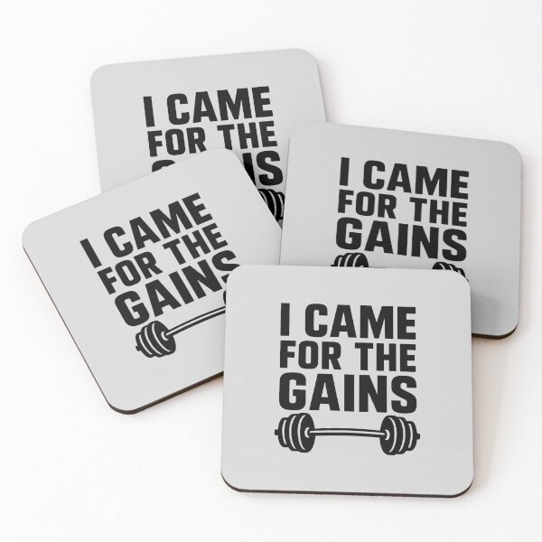 Item preview, I Came for the Gains - Barbell Gym Quote designed and sold by LoudVictory.