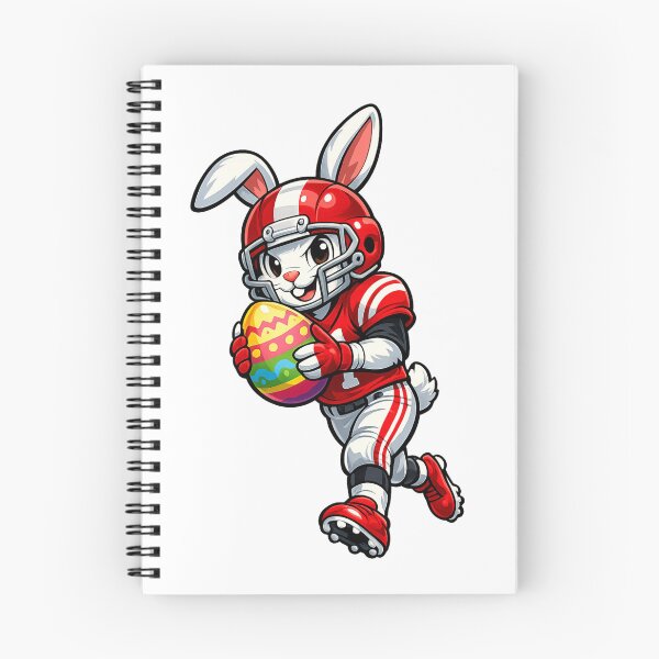 Item preview, Football Bunny Carrying the Easter Egg of Victory designed and sold by RolMerch.
