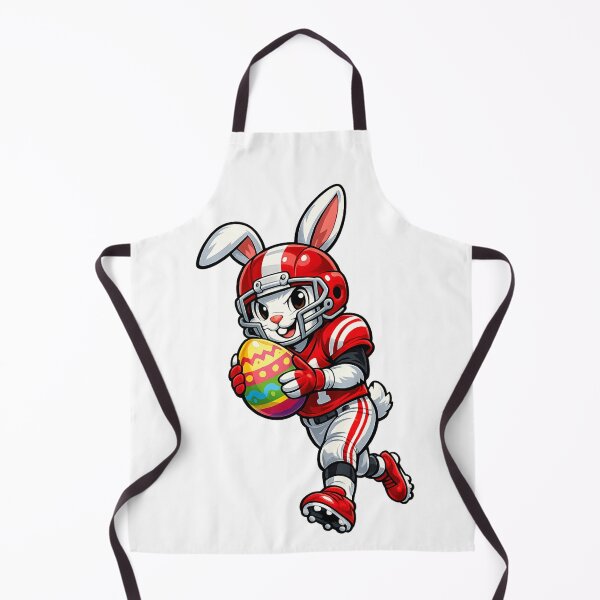Item preview, Football Bunny Carrying the Easter Egg of Victory designed and sold by RolMerch.