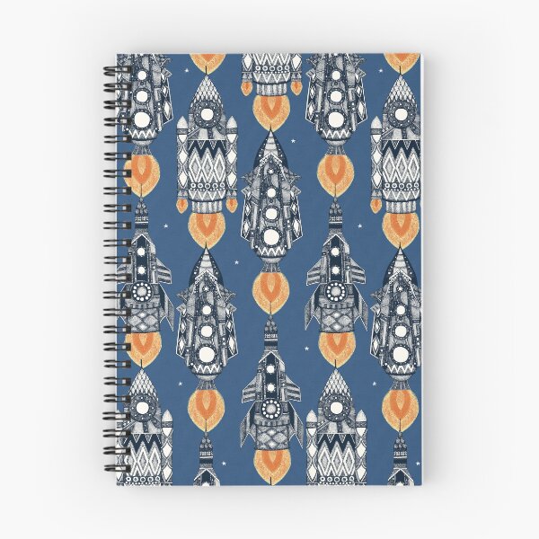 Item preview, space rockets navy designed and sold by scrummy.