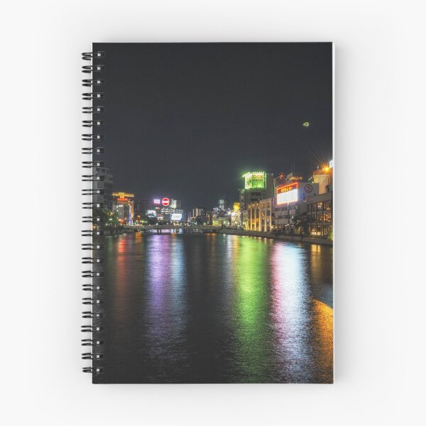 Item preview, fukuoka naka river at night designed and sold by aaronchoi.