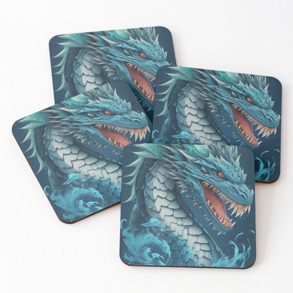 Item preview, Azure Dragon Crest in Ocean designed and sold by BodaZZ.