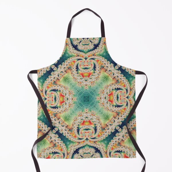 Item preview, Cyan Fractal | Vibrant Teal Sacred Geometry Mandala Pattern designed and sold by Syvonne Kozuch.