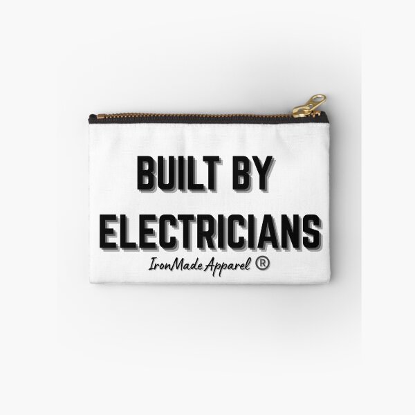 Item preview, Built By Electricians T-Shirt – Proud Electrician Trade Shirt for Linemen, Wiremen, and Electrical Workers designed and sold by IronMade Apparel.
