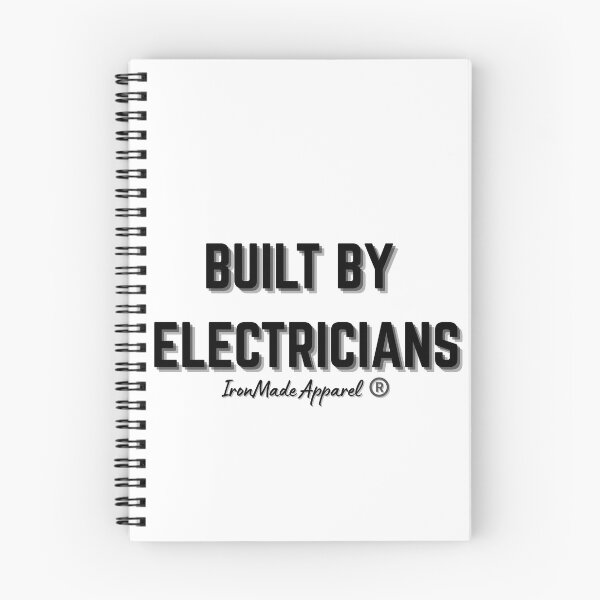 Item preview, Built By Electricians T-Shirt – Proud Electrician Trade Shirt for Linemen, Wiremen, and Electrical Workers designed and sold by IronMade Apparel.
