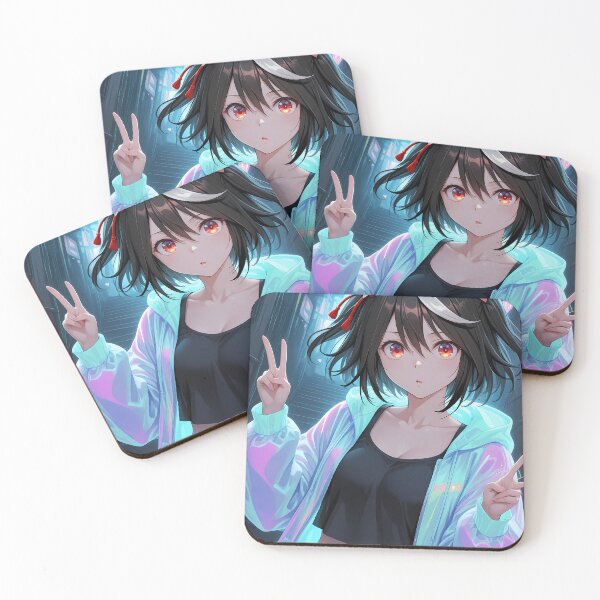 Item preview, Kitasan Black Uma Musume Neon Peace Sign Night designed and sold by Spraykart.